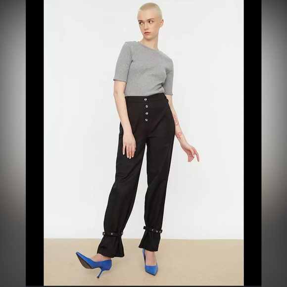 French Connection high waist straight leg trouser size 8 item 05-36 - Picture 2 of 11